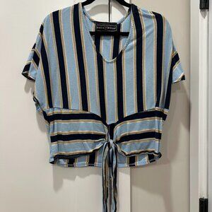Blue Striped Blouse